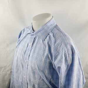Vineyard Vines Collection Baron Mens Button Front Shirt Sz 2XL L/S Check A11-19